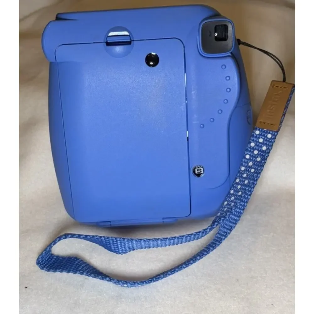 Fujifilm Instax Mini 9 - Cobalt Blue Instant Film Camera With Custom Case